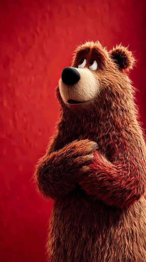 cute bear wallpaper, praying bear wallpaper, adorable animal wallpaper, red background wallpaper, peaceful wallpaper, calm bear wallpaper, trending wallpaper, viral wallpaper, phone wallpaper, iphone wallpaper, android wallpaper