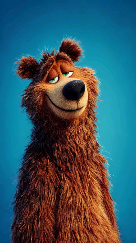 cute bear wallpaper, sky blue wallpaper, adorable animal wallpaper, teddy bear wallpaper, aesthetic pet wallpaper, cozy animal background, trending wallpaper, soft blue wallpaper, cute character wallpaper, friendly bear wallpaper